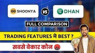 Shoonya trading app vs Dhan trading app | dhan review vs shoonya review | dhan vs shoonya comparison