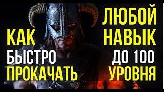 Skyrim КАК БЫСТРО ПРОКАЧАТЬ ЛЮБОЙ НАВЫК ДО 100 УРОВНЯ