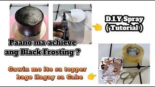 Black Frosting / D.I.Y Spray Tutorial