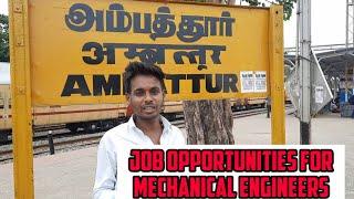 Jobs For mechanical Engineers|Ambattur industrial visit| Mobile number +91 80729 74211