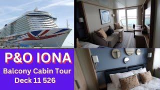 P&O Iona Balcony Cabin Tour Deck 11 526