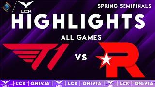 T1 vs KT ALL GAMES Highlights | LCK Spring Semifinals 2025 | T1 vs KT Rolster by Onivia