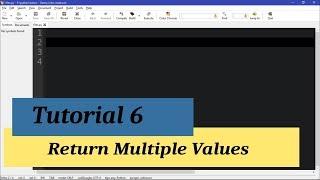 Python Intermediate I Tutorial 6 - Return Multiple Values