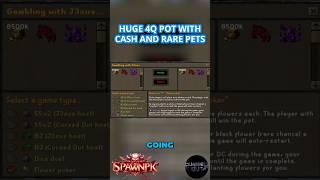 HE STAKED HIS 850 TRILLION GP CASH STACK?! #gaming #SpawnPK #rsps #osrs #runescape #spk