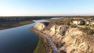 Newport Beach Back Bay Arial Fly Around in 4K