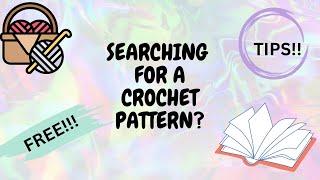 Where to find crochet patterns. Paid versus free.