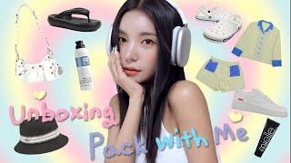 [SUB] 1000만원 썼다.. 하와이 여행 짐싸기 & 언박싱 (+여행 꿀템, 필수템) | pack With Me & Unboxing