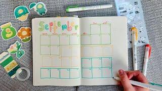 September 2023 Bullet Journal Setup | spread ideas for students/school!