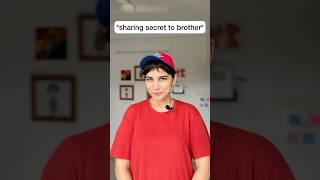 Sharing secret to brother #comedy #shorts #malayalam