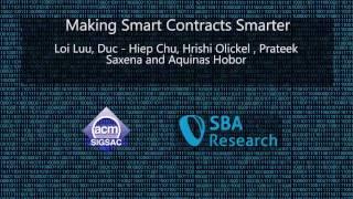 CCS 2016 - Making Smart Contracts Smarter