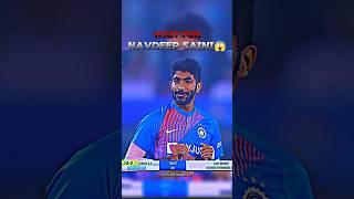 wait for navdeep saini khatrnak bowling #cricket #shorts #sports #shortsfeed