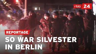 Silvester in Berlin: Feuerwehr und Polizei im Dauereinsatz