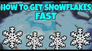 How To Get Snowflakes Fast!! Roblox Giant Simulator