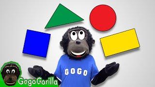  Shapes Songs + More | Kids Music & Educational Videos - Gogo Gorilla | Brain Breaks | Dance Songs