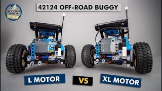 XL motor swap in the LEGO Technic 42124 Off-road buggy - is it any better?