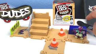 NEW! Tech Deck Dudes Mini Skateboard Park, From Crate to Skate