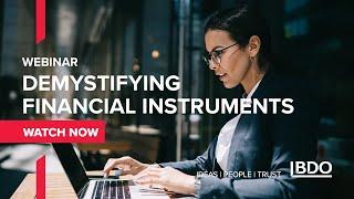 IFRS Webinar | Demystifying financial instruments