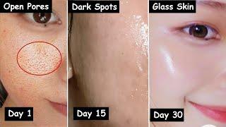 Damaged Skin Repair in 30 Days - Close LARGE OPEN PORES & Remove Dark Spots | Get GLASS Skin