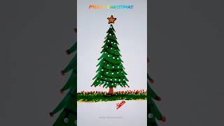 Christmas Tree  || Jingle bells || #shorts #merrychristmas #satisfying #creativeart