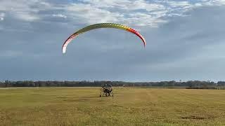 Takeoff in a paramotor trike - Fly Products Vertigo