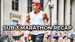 How To Run A Sub 3 Hour Marathon | Chicago Marathon Recap