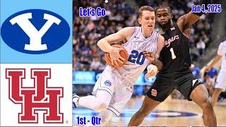 BYU Cougars vs Houston Cougars FULL GAME HIGHLIGHT 1st-QTR  | Jan 4, 2025 Men's College Basketball