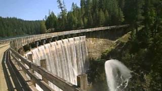 Ride back over Lost Creek Dam