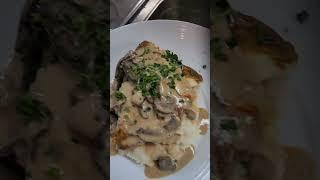 Chicken marsala over mashed potatoes.   #viral #trending #shorts