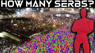 Simulating the Serbian Protest: Crowd Size in Belgrade, Slavia 15/03/2025