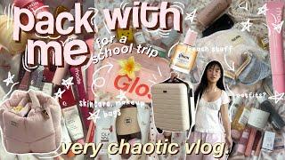  PACK WITH ME & PREP (for a school trip) 2024𓇼 how i pack, travel essentials + outfits *vlog*