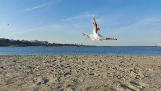 BALLET CONTEMPORARY DANCE PIECE 'FREEDOM', BEACH IMPROVISATION BY THE SEA- ELLA SLINGSBY