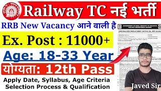 Railway TC Clerk New Vacancy 2024 | Railway TC Clerk Recruitment 2024 | Age, Syllabus & Exam Pattern