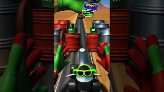 He Thought It Was Just Bollards… Then the Hands Dropped #shorts #beamngdrive #automobile #animation