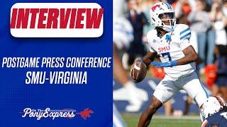 Postgame Press Conference: SMU at Virginia | Kevin Jennings, Roderick Daniels, Isaiah Smith