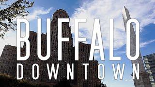 DOWNTOWN BUFFALO: New York State, USA - Stunning Aerial/Walking Tour/Night/Day 4K Footage