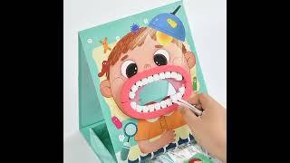 [LOGU] Mainan dokter gigi kayu anak, Wooden dentist toy