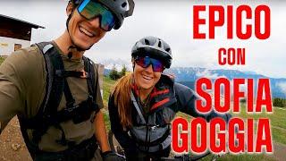 Con Sofia Goggia in mountain bike