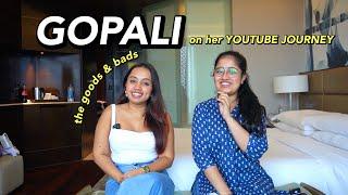 @Gopali on her YOUTUBE JOURNEY, life as a *creator* the goods & the bads, her Plan B #podcast