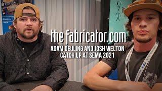 Michigan metal fabricators Adam Deuling and Josh Welton at SEMA 2021