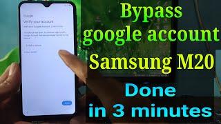 Bypass Google Account Samsung M20 || Frp Bypass Samsung M20