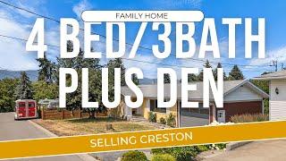 4bed family home in the heart of beautiful Creston BC  for sale