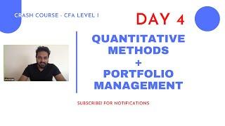 CFA Level I - Complete CRASH COURSE - Quant + PM