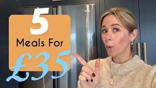 5 FAMILY MEALS FOR £35!!!! MEALS ON A BUDGET | Kerry Whelpdale