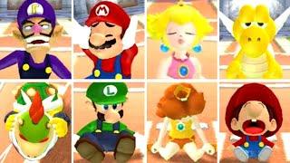 Mario Superstar Baseball - All Character Losing Animations