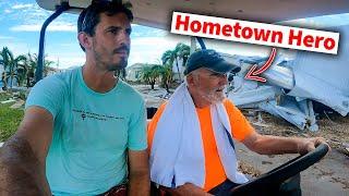 Hero Born After Hurricane Wrecked His Neighborhood