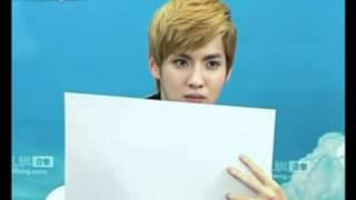 EXO-M Kris AWKWARD wandering eyes xD