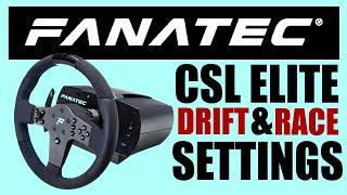 Fanatec CSL Elite Drift & Race Settings | Assetto Corsa | iRacing | Drifting