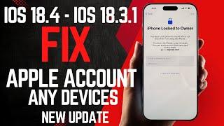 ( iOS 18.4 - iOS 18.3.1 ) How To Fix Apple Account on iPhone Pro Max Locked To Owner | New Update