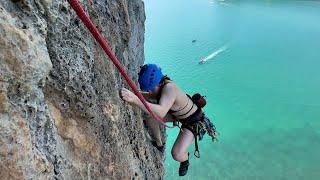 climbing over the ocean  | Krabi, Thailand