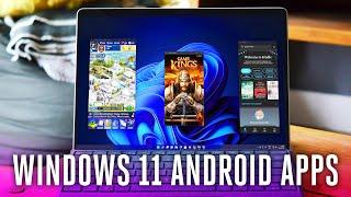 Android apps running on Windows 11